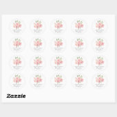 Rose Memorial Bestattung Runder Aufkleber (Blatt)