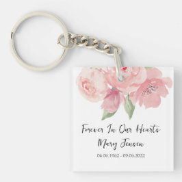 Rose Memorial Funeral Photo Schlüsselanhänger