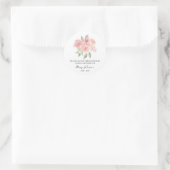 Rose Memorial Funeral Seed Packet Runder Aufkleber (Tasche)