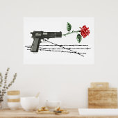 Rose Message Poster (Küche)