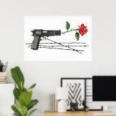 Rose Message Poster (Heimbüro)