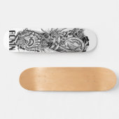 Rose Metal Dragon Tiger Survivor Skateboard Deck (Horizontal)