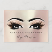 Rose Metallic Lash Makeup Artist Certificate Gesch (Rückseite)