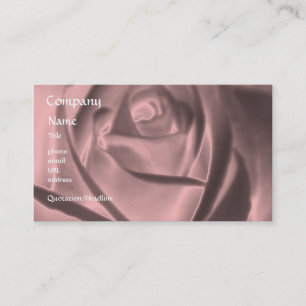 Rose - metallische Rose - Geschäftskartenschablon Visitenkarte