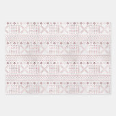 Rose Metallverpackungspapierblätter Geschenkpapier Set (Vorderseite 3)