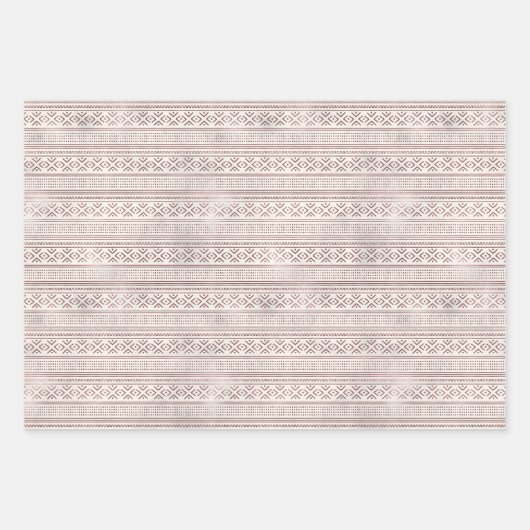 Rose Metallverpackungspapierblätter Geschenkpapier Set (Vorderseite 2)