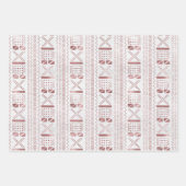 Rose Metallverpackungspapierblätter Geschenkpapier Set (Vorderseite)