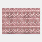 Rose Metallverpackungspapierblätter Geschenkpapier Set (Vorderseite)