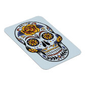 Rose Mexican Sugar Skull Day of the Dead Magnet (Rechte Seite)