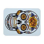 Rose Mexican Sugar Skull Day of the Dead Magnet (Horizontal)