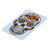 Rose Mexican Sugar Skull Day of the Dead Magnet (Linke Seite)