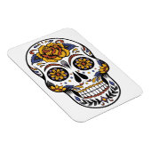 Rose Mexican Sugar Skull Day of the Dead Magnet (Rechte Seite)