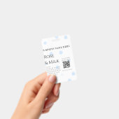 Rose Milch handgefertigte Seife QR-Code hinzufügen Ausweis (Handheld)