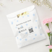 Rose Milch handgefertigte Seife QR-Code hinzufügen Geschenktütchen (Versiegelt)