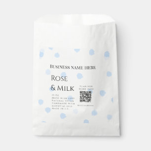 Rose Milch handgefertigte Seife QR-Code hinzufügen Geschenktütchen