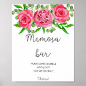 Rose mimosa Bar poster (Vorne)
