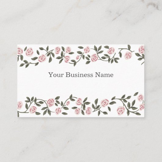 Rose Mini Danke Karte (Rückseite)