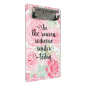 Rose Mini Klemmbrett (Schrägansicht)