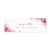 Rose mit Aquarellfarbe Handgeschriebenes Script El (Vorne)