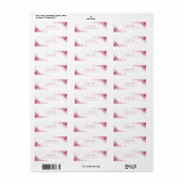 Rose mit Aquarellfarbe Handgeschriebenes Script El (Vorne)