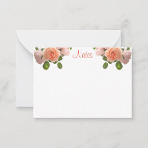Rose mit Aquarellfarben Handschrift Vorlage