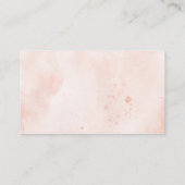 Rose mit Aquarellfarben, Rosa-Girl-Windelpreisraff Begleitkarte (Rückseite)