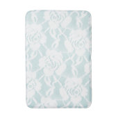 Rose mit blühenden Spitzen Badematte (Vorderseite Vertikal)