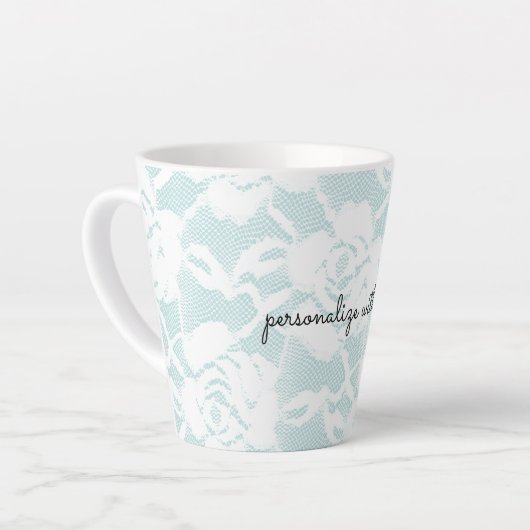 Rose mit blühenden Spitzen Milchtasse (Linke Ecke)