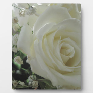 Rose mit Blumen Fotoplatte