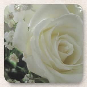 Rose mit Blumen Getränkeuntersetzer