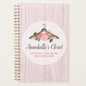 Rose mit Blumenbezug Boutique Planer (Vorderseite)