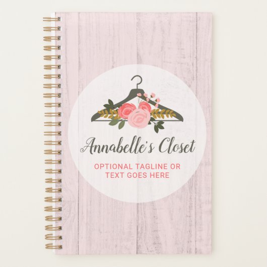 Rose mit Blumenbezug Boutique Planer (Vorderseite)