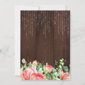 Rose mit Blumendach aus dem Frühjahr 16 . Geburtst Einladung (Rückseite)