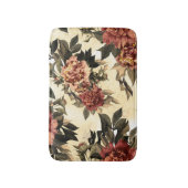Rose mit Blumengeflecht, Peonies-Muster. Badematte (Vorderseite Vertikal)