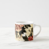 Rose mit Blumengeflecht, Peonies-Muster. Espressotasse (Rechts)