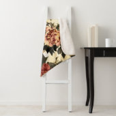 Rose mit Blumengeflecht, Peonies-Muster. Sherpadecke (Beispiel)