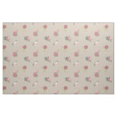 Rose mit Blumenmotiven Stoff (Fat Quarter (45,7 x 55,9 cm))