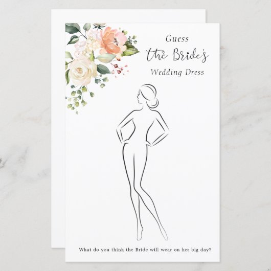 Rose mit Blumenmuster schätzen das Dress Brautpart (Vorne/Hinten)