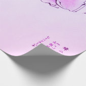 ROSE MIT DEM Wrackpapier BEVANESE Geschenkpapier (Ecke)