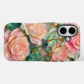 Rose mit festgehaltenem Glaseffekt - Gehäuse Case-Mate iPhone Hülle (Rückseite (Horizontal))