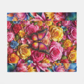 Rose mit flachliegender Fleece: Komfort mit sanfte Fleecedecke (Vorderseite (Horizontal))