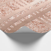 Rose mit gegrillter Geometrie, goldfarbener Kupfer Geschenkpapier (Ecke)