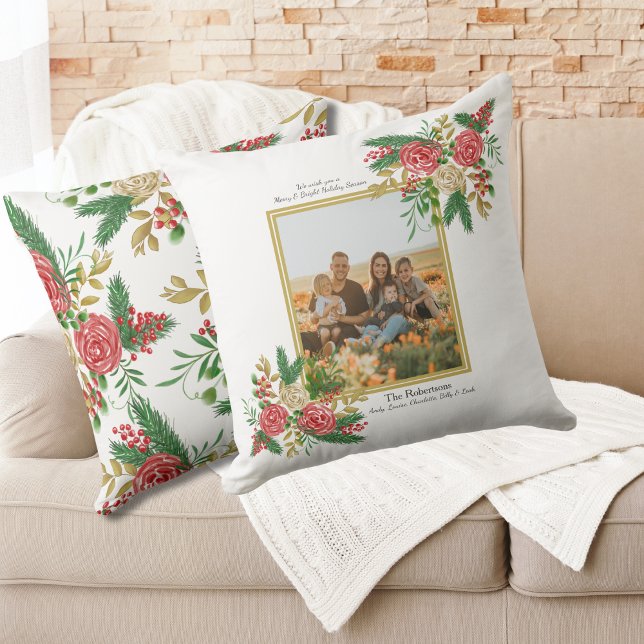 Rose mit glatter und glatter Wasserfarbe Foto Kissen (Von Creator hochgeladen)