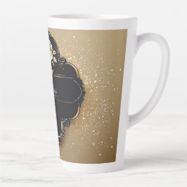 Rose mit goldenen Details zum Sparkling Milchtasse