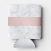 Rose mit goldenen Imitaten aus weißem Marmor Dosenkühler (Rückseite)