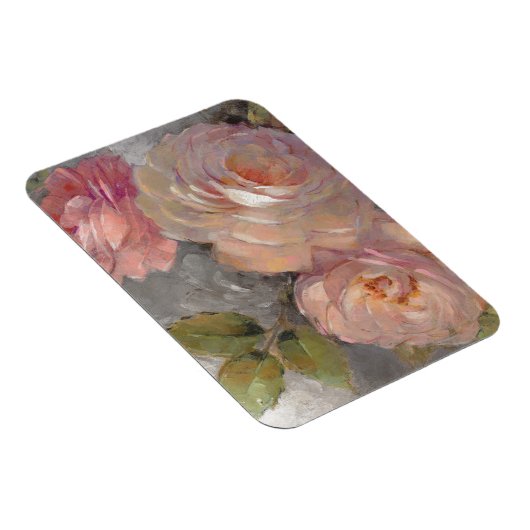 Rose mit Grau Magnet (Rechte Seite)