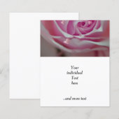 Rose mit Herz rosa (Vorne/Hinten)