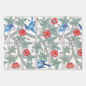 Rose mit kleinem Vogel, William Morris Geschenkpapier Set (Vorderseite)