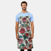 Rose mit langer Dampfbrücke und Monarchen-Schmette Schürze (Getragen)