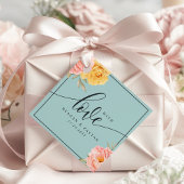 Rose mit Liebe Geschenkanhänger